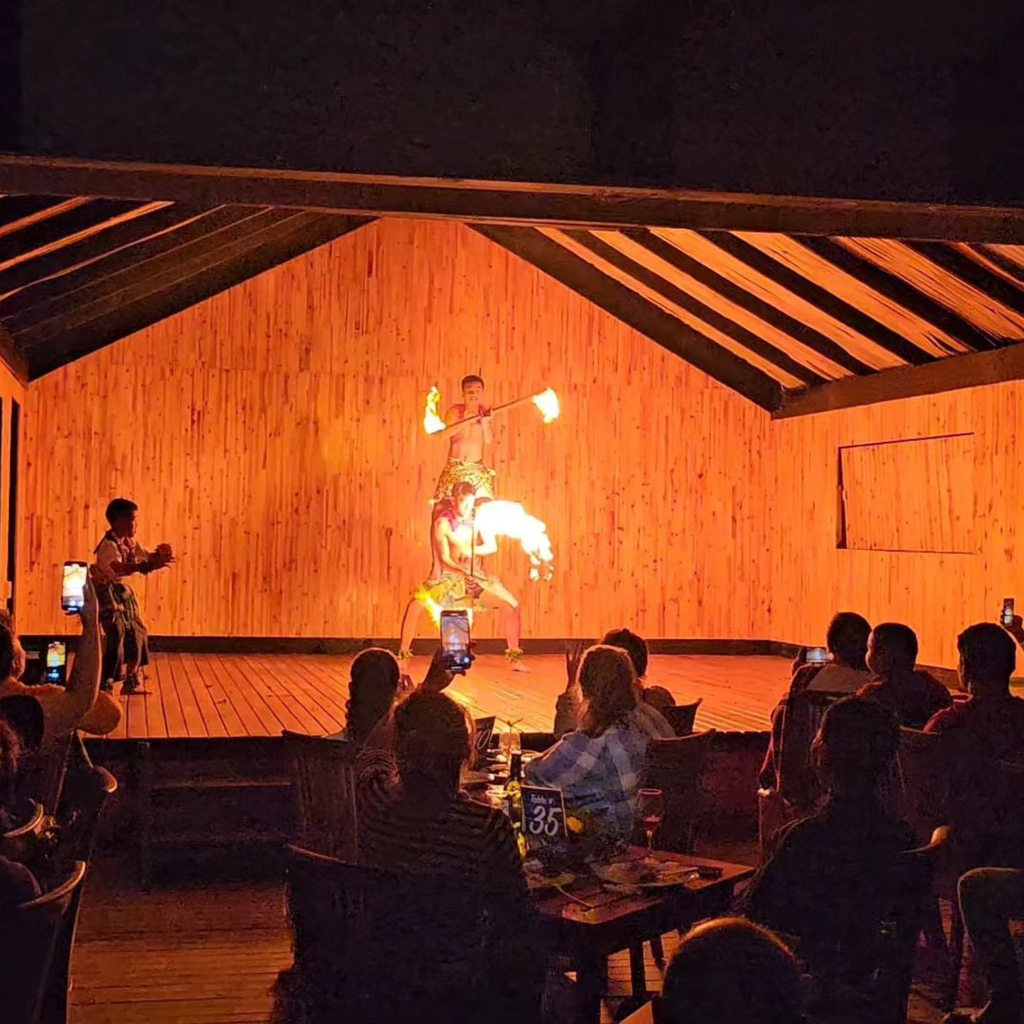 Buffet Dinner & Fire Show at Katea Beach Resort